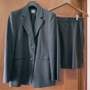 NWOT Vintage 90s Benetton 100% Wool Blazer & Skirt Set